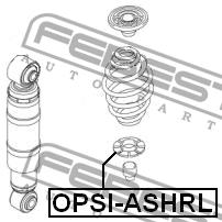 Suspension spring plate rear Febest OPSI-ASHRL