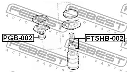 Febest Bellow and bump for 1 shock absorber – price 48 PLN