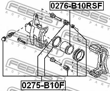 Repair Kit, brake caliper Febest 0275-B10F