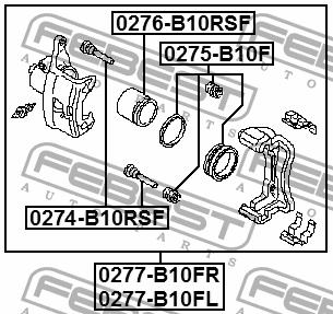 Febest Repair Kit, brake caliper – price 17 PLN
