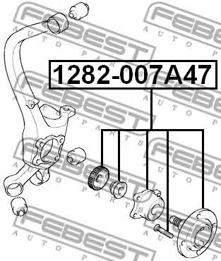 Piasta koła tylna Febest 1282-007A47