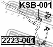 Tuleja stabilizatora tylnego Febest KSB-001