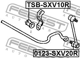 Stabilisatorbuchse hinten Febest TSB-SXV10R