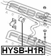Tuleja stabilizatora tylnego Febest HYSB-H1R