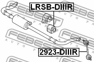 Втулка стабілізатора заднього Febest LRSB-DIIIR