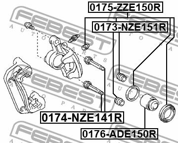 Febest Bremssattelführung – Preis 20 PLN