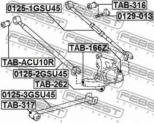 Querstange hinten Febest 0125-1GSU45