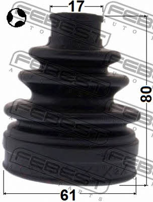 Febest CV joint boot inner – price 55 PLN