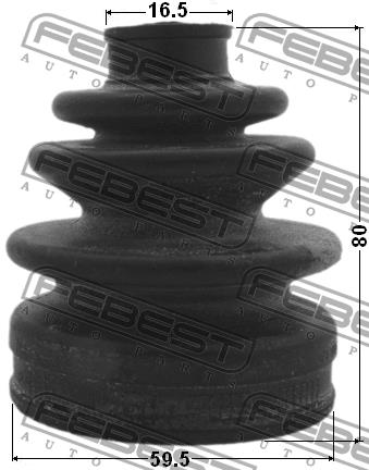 CV joint boot outer Febest 0317-HRV