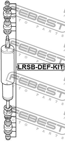 Poduszka, mocowanie amortyzatora, przód, komplet Febest LRSB-DEF-KIT