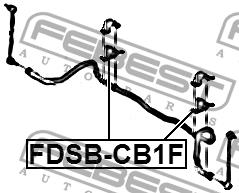 Febest Front stabilizer bush – price 19 PLN