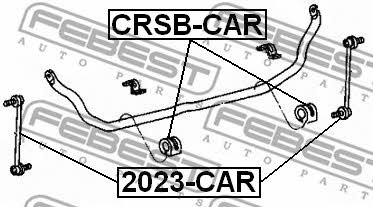 Втулка стабилизатора переднего Febest CRSB-CAR