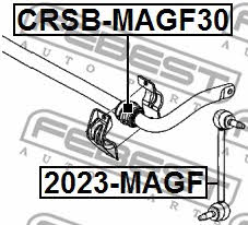 Tuleja stabilizatora przedniego Febest CRSB-MAGF30