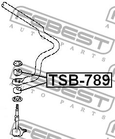 Tuleja przedniego stabilizatora Febest TSB-789