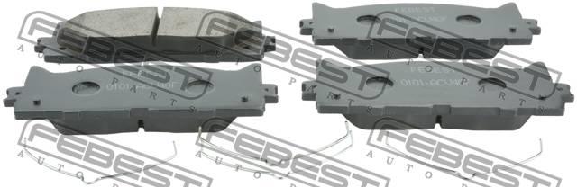 Brake Pad Set, disc brake Febest 0101-ACV40F