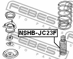 Osłona amortyzatora przedniego Febest NSHB-JC23F