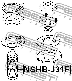 Febest Bellow and bump for 1 shock absorber – price 71 PLN