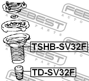 Febest Front shock absorber boot – price 43 PLN
