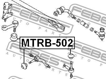 Osłona przeciwpyłowa końcówki układa kierowniczego Febest MTRB-502