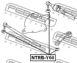 Osłona przeciwpyłowa końcówki układa kierowniczego Febest NTRB-Y60