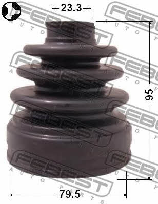 CV joint boot inner Febest 0415-CU20