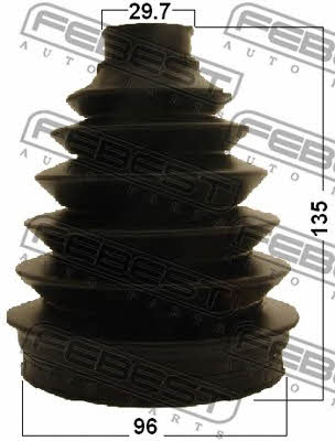 Febest CV joint boot outer – price 63 PLN