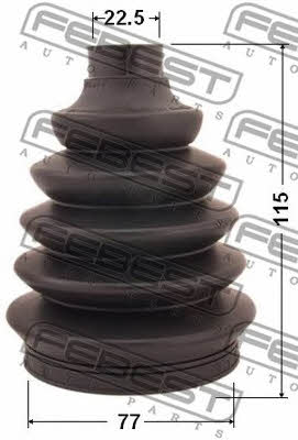 Febest CV joint boot outer – price 78 PLN