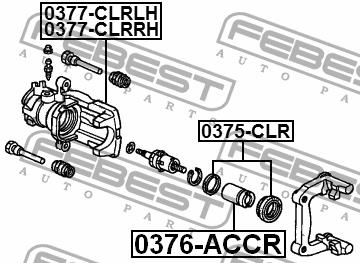 Brake caliper repair kit Febest 0375-CLR