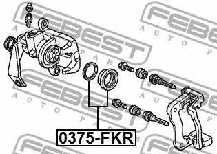 Ремкомплект тормозного суппорта Febest 0375-FKR