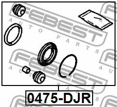 Febest Repair Kit, brake caliper – price 27 PLN
