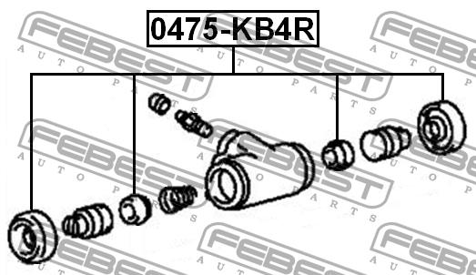 Febest Repair Kit, brake caliper – price 14 PLN