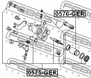 Febest Repair Kit, brake caliper – price 35 PLN