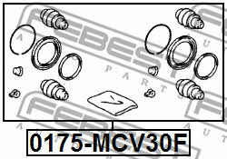 Zestaw naprawczy, zacisk hamulca Febest 0175-MCV30F