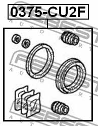 Ремкомплект тормозного суппорта Febest 0375-CU2F