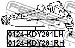 Важіль підвіски передній верхній лівий Febest 0124-KDY281LH