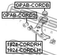 Рычаг подвески передний правый Febest 1824-CORDRH