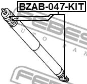 Tuleja tylnego amortyzatora, komplekt Febest BZAB-047-KIT