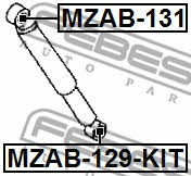 Сайлентблок заднего амортизатора Febest MZAB-131
