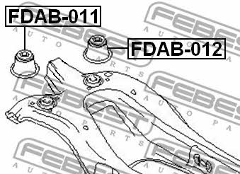 Febest Silentblock rear beam – price 45 PLN