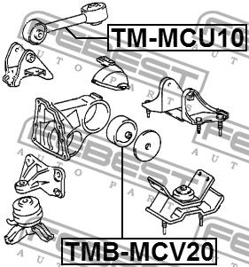 Poduszka silnika Febest TMB-MCV20