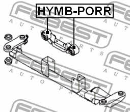 Подушка двигуна Febest HYMB-PORR