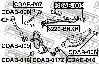 Сайлентблок Febest CDAB-009