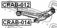 Silent block front lower arm rear Febest CRAB-012