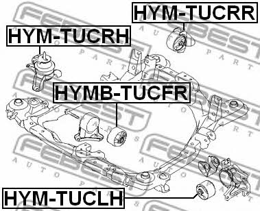 Подушка двигуна передня Febest HYMB-TUCFR