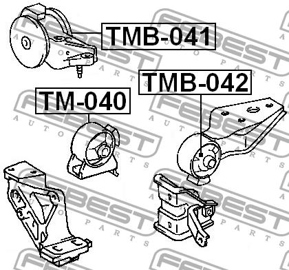 Motorlager Febest TMB-041