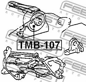 Подушка двигателя Febest TMB-107