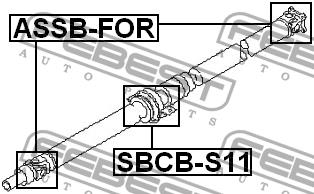 Febest Driveshaft outboard bearing – price 226 PLN
