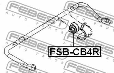 Втулка стабилизатора заднего Febest FSB-CB4R