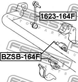 Febest Front stabilizer bar – price 48 PLN