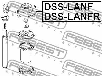 Front Left Shock Bearing Kit Febest DSS-LANF